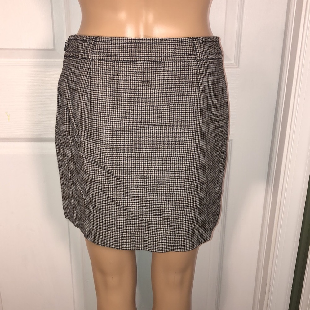 Banana Republic Black & Grey Wool Skirt 0 - Picture 4 of 5